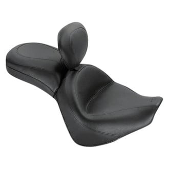 Mustang® - Wide Touring One-Piece Seat with Driver Backrest