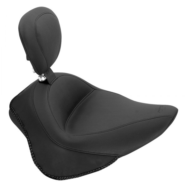 Mustang® - Wide Touring Solo Seat with Driver Backrest