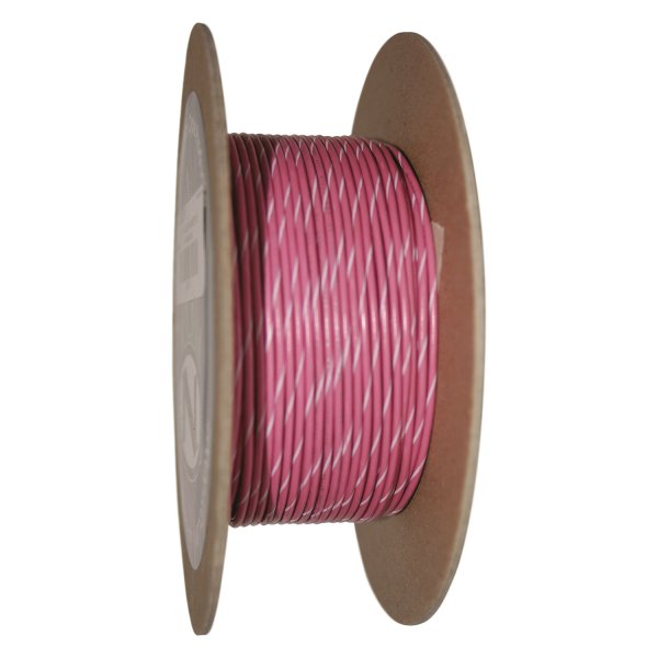 NAMZ® - Pink/White Stripe 100' Spool of Primary Wire
