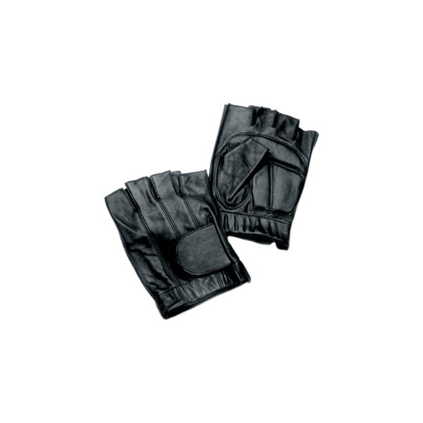 Napa Glove® - Deerskin Gel Pad Fingerless Gloves (Large, Black)