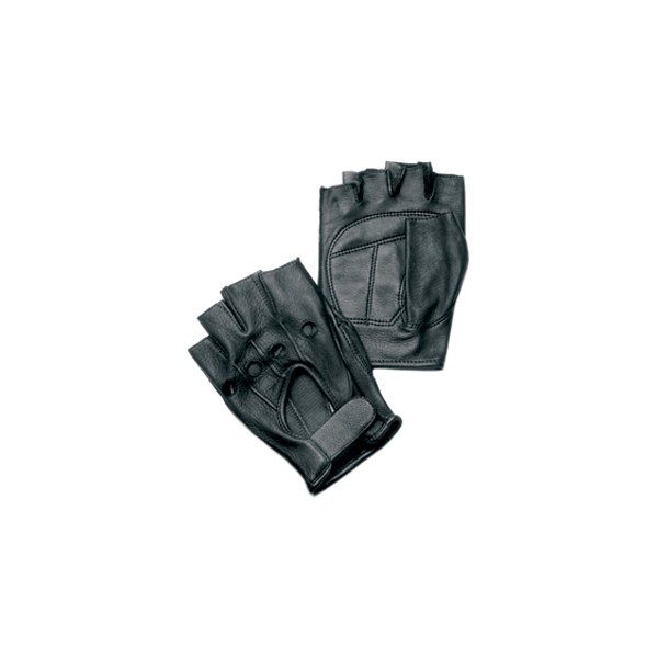 Napa Glove® - Deerskin Foam Pad Fingerless Gloves (Large, Black)