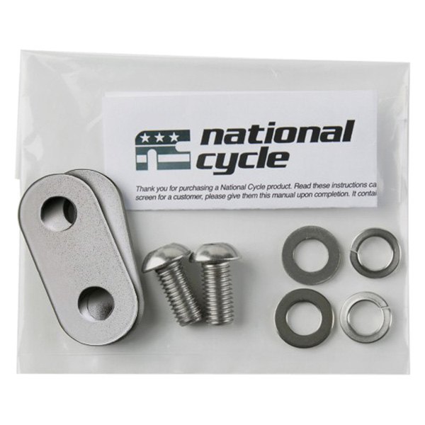 National Cycle® - 38mm Silver Optional Footpeg Mounting Brackets for Comfort Bars