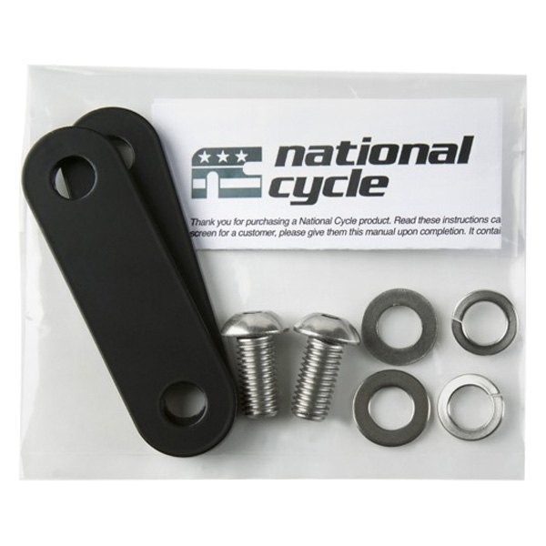National Cycle® - 76mm Black Optional Footpeg Mounting Brackets for Comfort Bars
