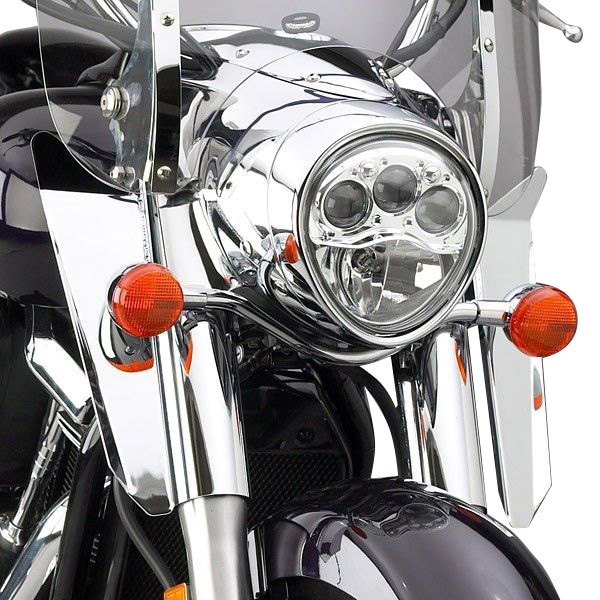 National Cycle Lower Deflectors Chrome for Kawasaki Vulcan 2000 
