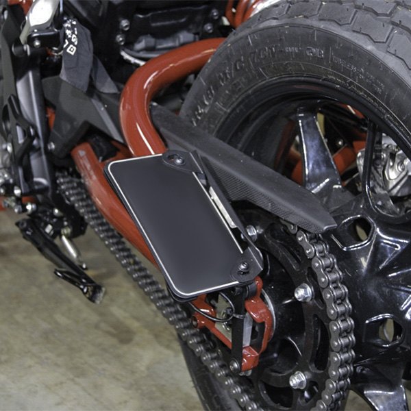 New Rage Cycles® - Custom Designed 2-Position Side Mount License Plate