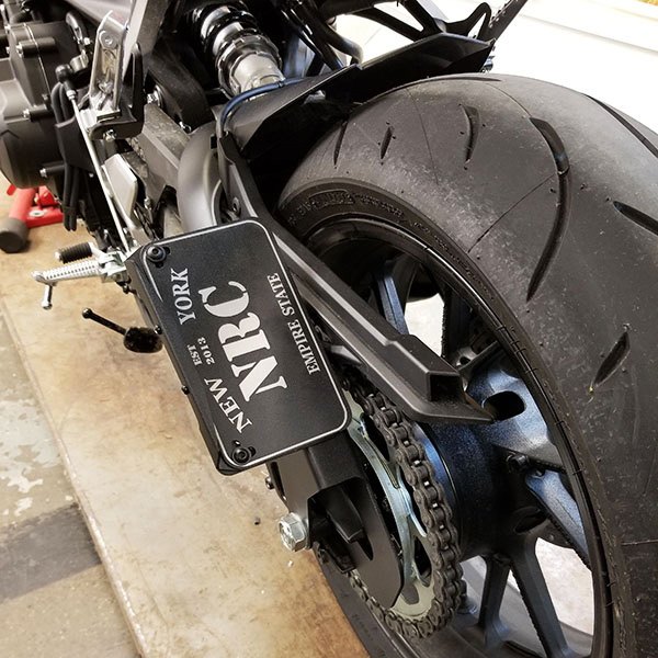 New Rage Cycles® - Custom Designed 2-Position Side Mount License Plate