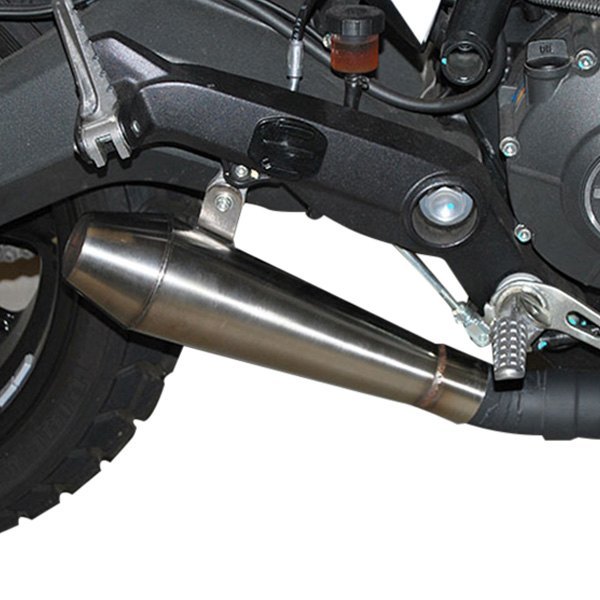  New Rage Cycles® - 2-1 Stainless Steel Slip-On Muffler On Vehicle