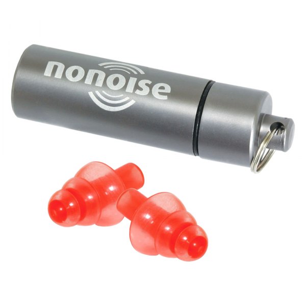 NoNoise® - Work™ 29 dB Orange Silicone Reusable Triple-Flange Uncorded Earplugs 