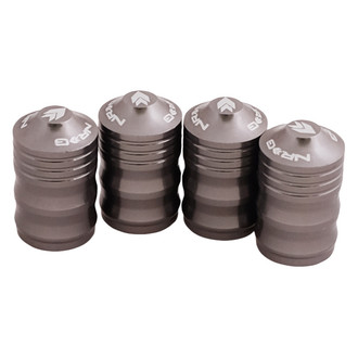 NRG Innovations® - Gunmetal Sport Style Wheel Valve Stem Cap