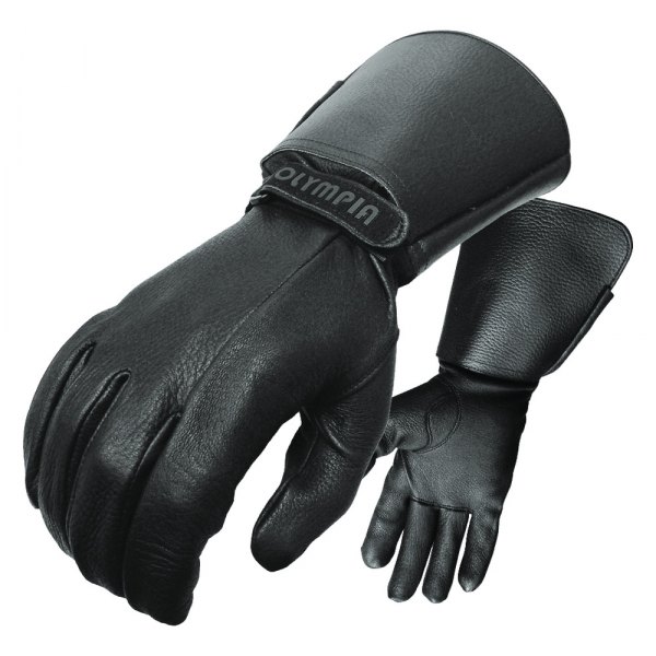 Olympia Gloves® - 144 Deerskin Classic Men's Gloves (Small, Black)