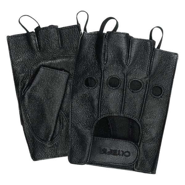 Olympia Gloves® - 407 Fingerless Gel Men's Gloves (3X-Large, Black)