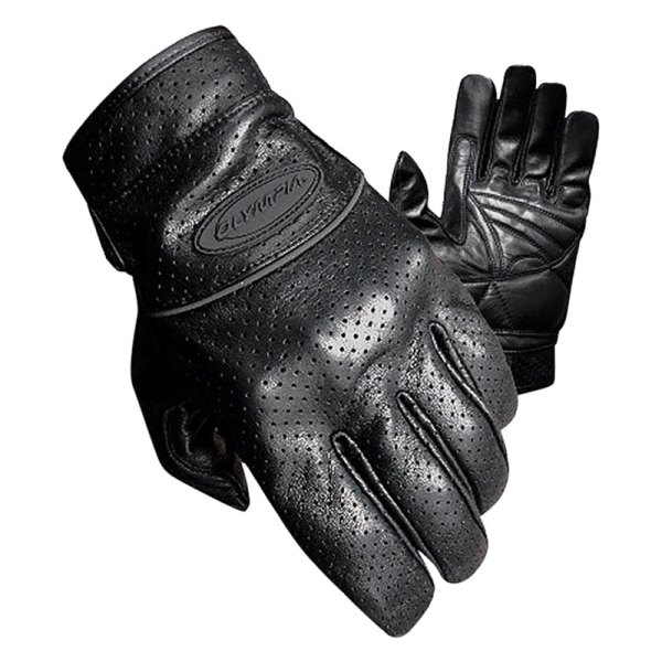 Olympia Gloves® - 452 Perforated Full Throttle Men's Gloves (X-Large, Black)
