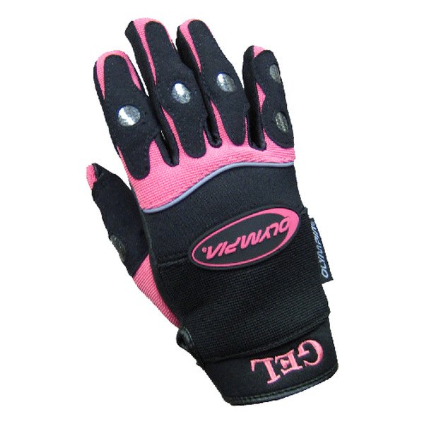 Olympia Gloves® - 712 Ladies Gel Reflector Women's Gloves (Small, Black/Pink)