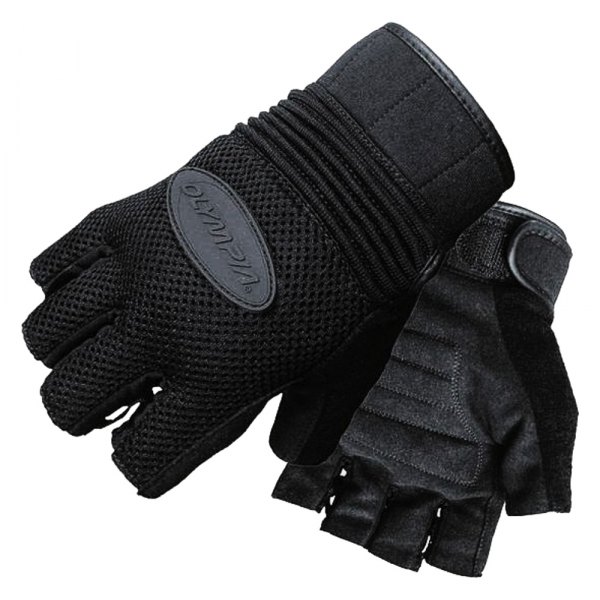 Olympia Gloves® - 757 Air Force Fingerless Gel Men's Gloves (X-Large, Black)