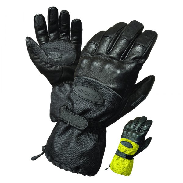 Olympia Gloves® - 4370 Cold Throttle Men's Gloves (Large, Black/Hi-Viz)