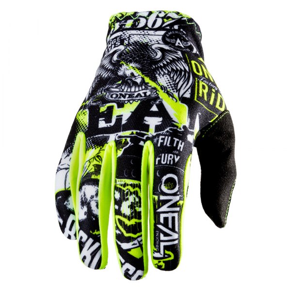 O'Neal® - Matrix Attack Youth Glove (Medium, Black/Neon Yellow)