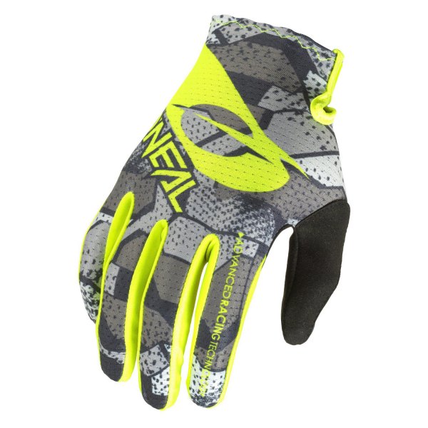 O'Neal® - Camo Gloves (8, Gray/Neon)