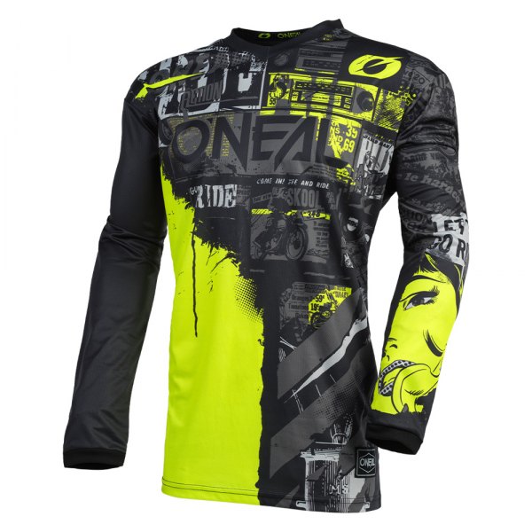O'Neal® - Ride Youth Jersey (Small, Black/Neon Yellow)