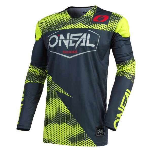 O'Neal® - Covert Jersey (Small, Charcoal/Neon Yellow)