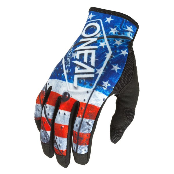 O'Neal® - USA Gloves (8, Red/White/Blue)