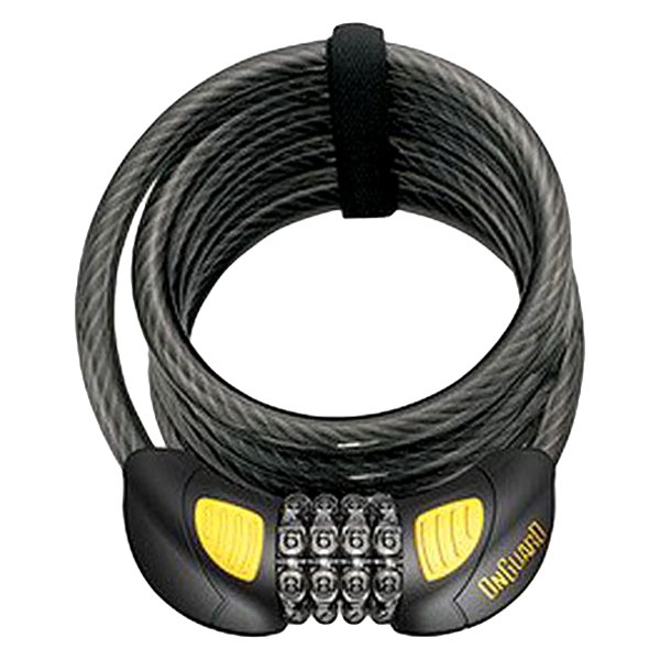OnGuard® - Doberman Series 6' Glowing Combo Coiling Cable