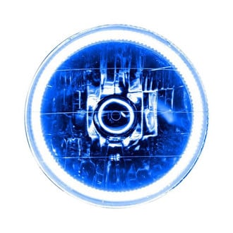 Oracle Lighting® - 5 3/4" Round Chrome Crystal Headlight with Blue SMD Halo Preinstalled