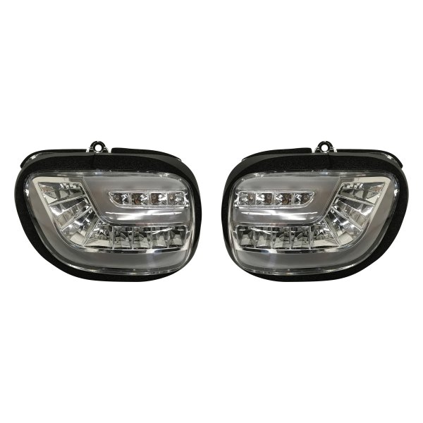 Pathfinder LED® - Sequential Chrome LED Turn Signal Lights with Clear Lens