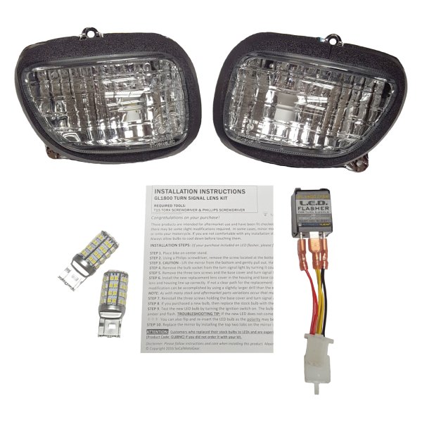 Pathfinder LED® - Chrome LED Turn Signal Lights with Smoke Lens