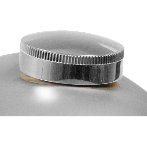 Paughco® - Thin Knurling Long-Skirted Cam Chrome Gas Cap