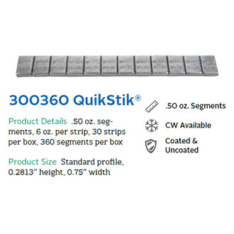 Perfect Equipment® - QuikStik™ Standard Profile Wheel Weights