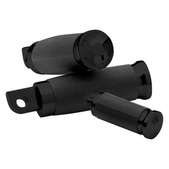 Performance Machine® - Rubber Contour Driver's Foot Pegs (Black)