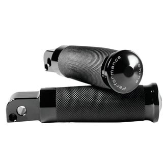 Performance Machine® - Contour Passenger Black Foot Pegs for Milwaukee-Eight Softails
