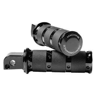 Performance Machine® - XLS Passenger Black Foot Pegs for Milwaukee-Eight Softails