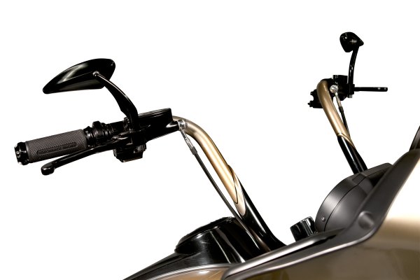 0064-2007-B　Torque ミラー 　ブラック　左 Performance Machine・ TORQUE ミラー・ブラック・左 0064-2007-B