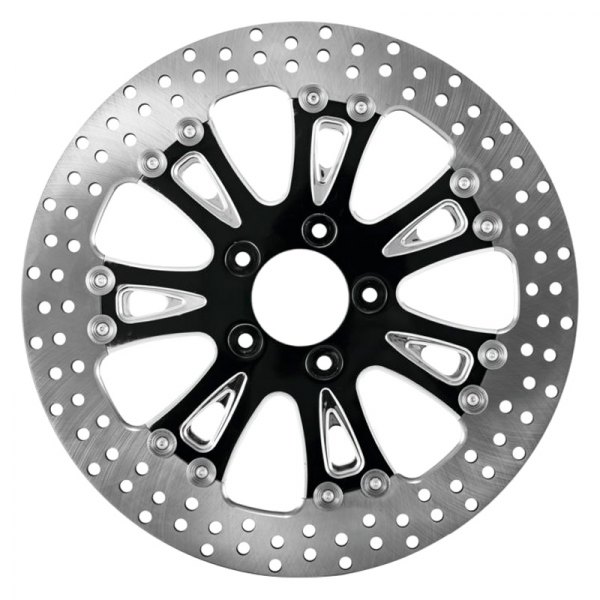 Performance Machine® - Front Right Black Royce Rotor