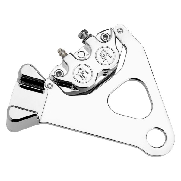 Performance Machine® - Rear Chrome 4-Piston Caliper and Bracket