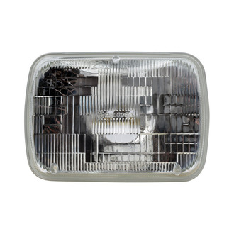 Philips® - 7x6" Rectangular Chrome Factory Style Sealed Beam Headlight