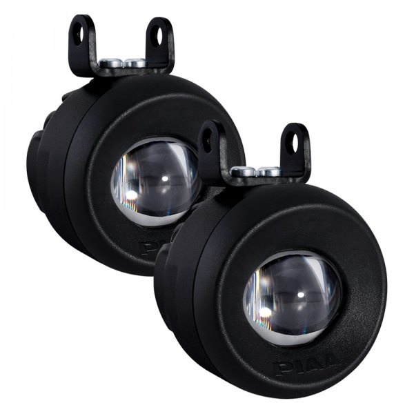 PIAA® - 1100P Series SAE 2.4" 2x8W Round Flood Beam LED Lights