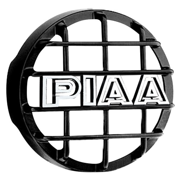 PIAA® - 6" Round Black Plastic Light Grille with PIAA Logo for 520 Series