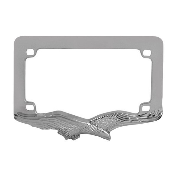 Pilot® - Eagle Style Chrome Plated Motorcycle License Plate Frame