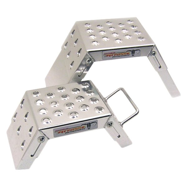 Pit Posse® - Aluminum Silver Adjustable Starting Blocks