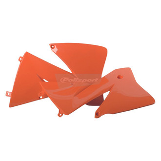 Orange Radiator Scoops - MOTORCYCLEiD 