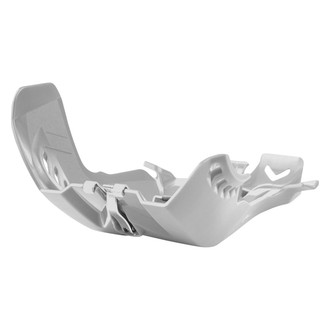 Polisport® - Fortress White Skid Plate with Linkage Protection