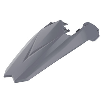 Polisport® - Rear Nardo Gray Plastic Fender + Side Panels