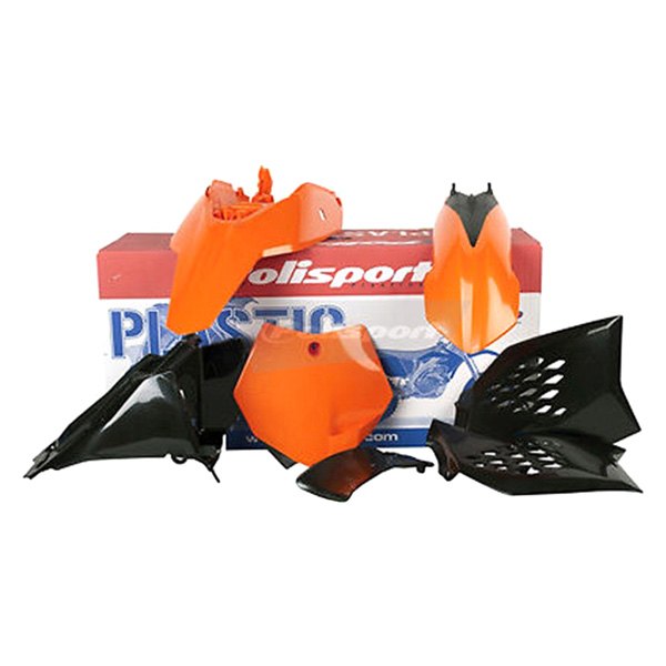 Polisport® - MX™ White/Orange Plastic Kit
