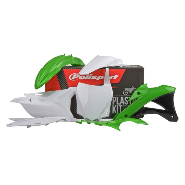 Polisport® - MX™ Green/White/Black (OEM 14-15) Plastic Kit