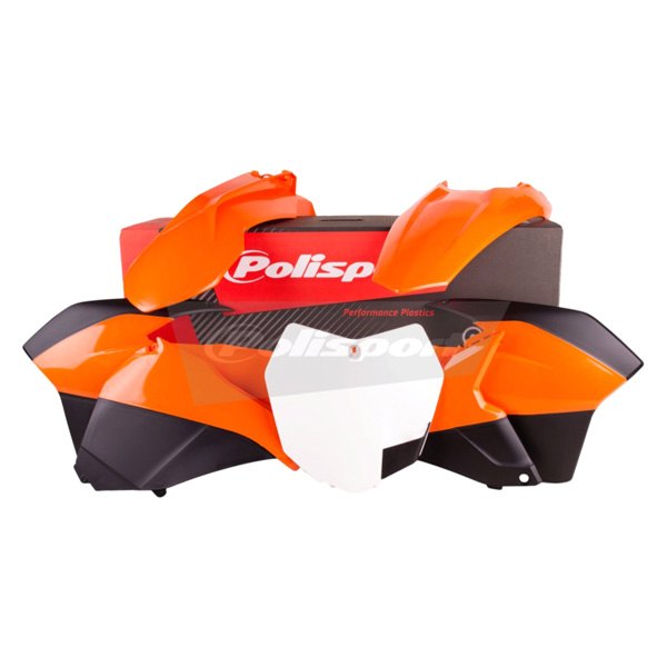 Polisport® - Enduro™ Orange/White Plastic Kit