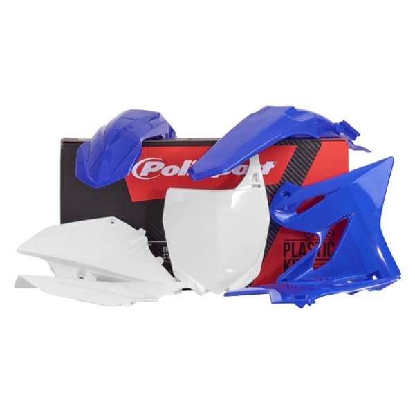 Polisport® - MX™ White/Blue Plastic Kit