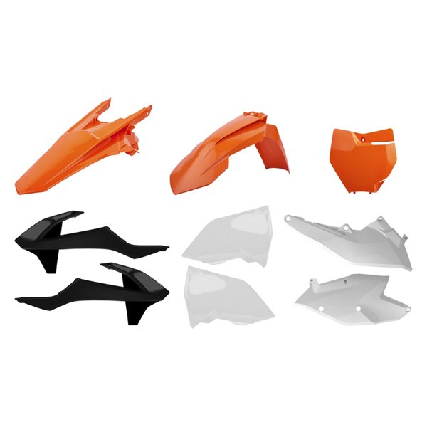 Polisport® - Orange/Black Plastic Kit