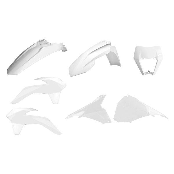 Polisport® - Enduro Restyling™ White Plastic Kit with Mask